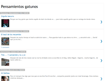 Tablet Screenshot of pensamientosgatunos.blogspot.com