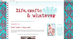 Desktop Screenshot of lifecraftsandwhatever.blogspot.com