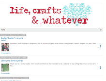 Tablet Screenshot of lifecraftsandwhatever.blogspot.com
