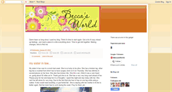 Desktop Screenshot of beccacworld.blogspot.com