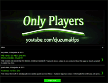 Tablet Screenshot of onlyplayers.blogspot.com