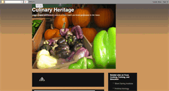 Desktop Screenshot of culinaryheritage.blogspot.com