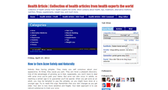 Desktop Screenshot of healtharticle1.blogspot.com