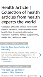 Mobile Screenshot of healtharticle1.blogspot.com