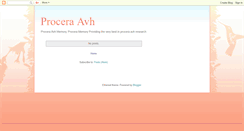 Desktop Screenshot of proceraavhmemoryreview.blogspot.com