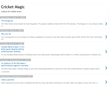Tablet Screenshot of cricmagic.blogspot.com