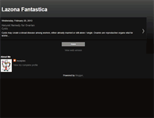 Tablet Screenshot of lazonafantastica.blogspot.com