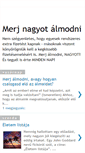 Mobile Screenshot of merjnagyotalmodni.blogspot.com