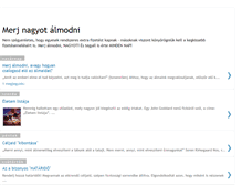 Tablet Screenshot of merjnagyotalmodni.blogspot.com