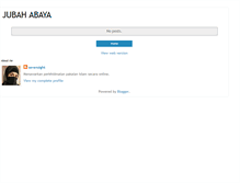 Tablet Screenshot of jubahabaya.blogspot.com