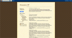 Desktop Screenshot of gbdynamicsgp.blogspot.com