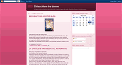 Desktop Screenshot of chiacchieretradonne.blogspot.com