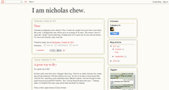 Desktop Screenshot of iamnicholaschew.blogspot.com