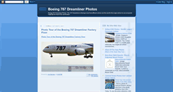 Desktop Screenshot of boeing787dreamlinerphotos.blogspot.com