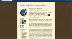 Desktop Screenshot of estudossociolgicosejornalismo.blogspot.com