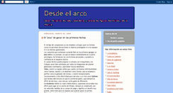 Desktop Screenshot of desdeelarco.blogspot.com
