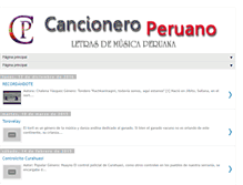 Tablet Screenshot of cancioneroperuano.blogspot.com