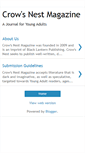 Mobile Screenshot of crowsnestmagazine.blogspot.com
