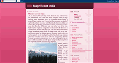 Desktop Screenshot of magnificentindia.blogspot.com