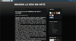 Desktop Screenshot of imaginalavidasinarte.blogspot.com