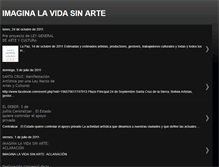 Tablet Screenshot of imaginalavidasinarte.blogspot.com