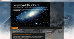 Desktop Screenshot of lospaziodellascienza.blogspot.com