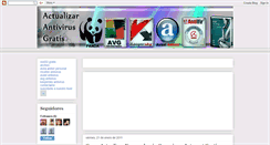 Desktop Screenshot of actualizarlosmejoresantivirus.blogspot.com