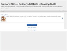 Tablet Screenshot of culinary-skills.blogspot.com