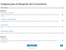 Tablet Screenshot of congresoparaeldespertardeconciencia.blogspot.com