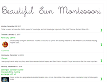 Tablet Screenshot of beautifulsunmontessori.blogspot.com