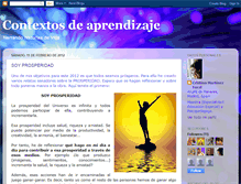 Tablet Screenshot of con-textosdeaprendizaje.blogspot.com