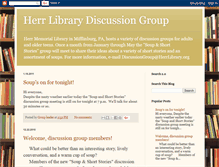 Tablet Screenshot of herrlibrarydiscussiongroup.blogspot.com