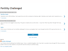 Tablet Screenshot of fertilitychallengedme.blogspot.com
