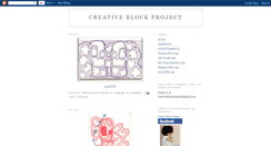 Desktop Screenshot of creativeblockproject.blogspot.com