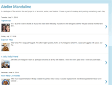 Tablet Screenshot of mandalineartfulliving.blogspot.com
