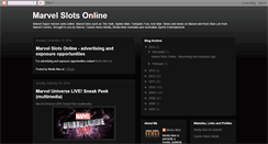 Desktop Screenshot of marvelslotsonline.blogspot.com