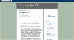 Desktop Screenshot of forget-about-diets.blogspot.com