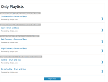 Tablet Screenshot of onlyplaylist.blogspot.com