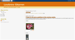 Desktop Screenshot of lowbrowguitars.blogspot.com