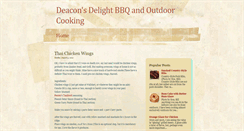 Desktop Screenshot of deaconsdelightbbq.blogspot.com