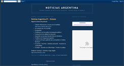 Desktop Screenshot of noticiasargentina.blogspot.com