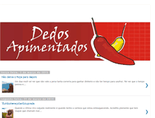 Tablet Screenshot of dedosapimentados.blogspot.com