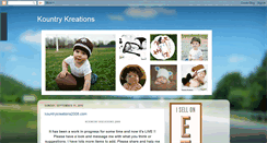 Desktop Screenshot of kountrykreations2008-angie.blogspot.com