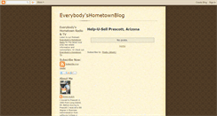 Desktop Screenshot of everybodyshometownblog.blogspot.com