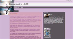 Desktop Screenshot of determinedtoloseweightanddebt.blogspot.com