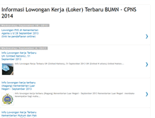 Tablet Screenshot of lowongankerjabumn-cpns-terbaru.blogspot.com