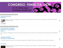 Tablet Screenshot of congresofeministaucm.blogspot.com