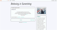 Desktop Screenshot of believinginsomething.blogspot.com