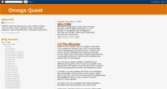 Desktop Screenshot of omegaquest.blogspot.com