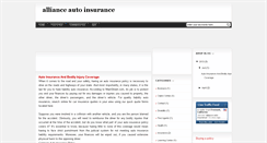 Desktop Screenshot of alliance-autoinsurance.blogspot.com